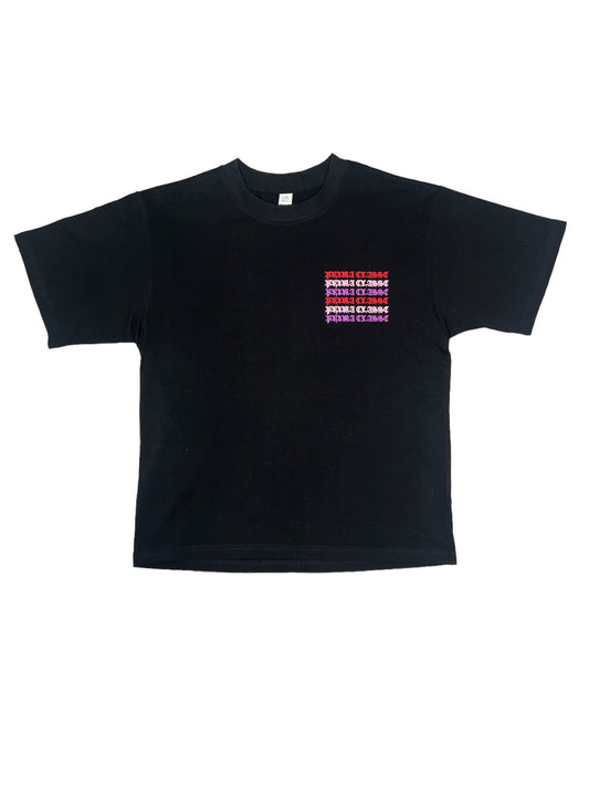 BLACK HOLOGRAPHIC T-SHIRT