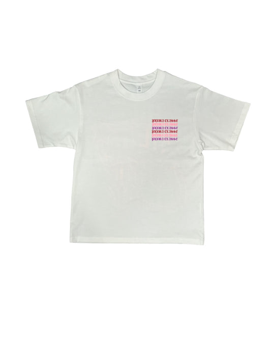 WHITE HOLOGRAPHIC T-SHIRT